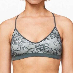Lululemon Live in Lace Bralette Night Cap/Polar Ice